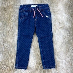 2-3 Year Zara Baby Girl Lined Blue Jeans